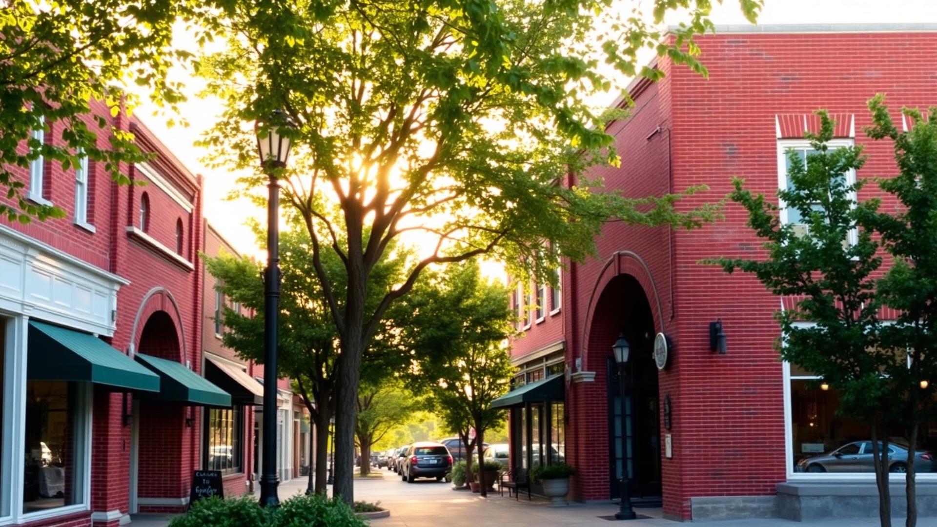 Historic downtown Greenwood, Indiana